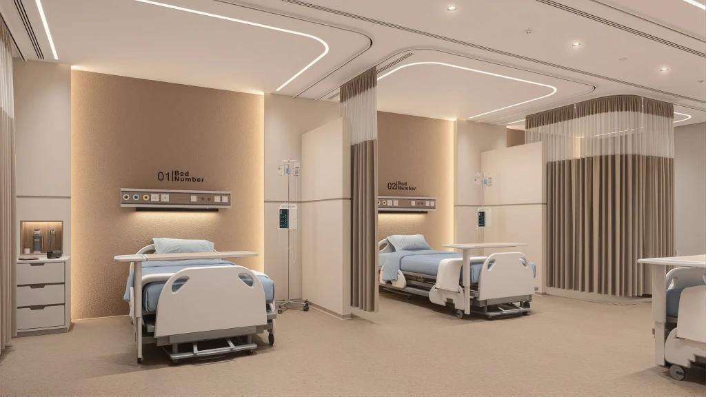 A bright, modern resident room